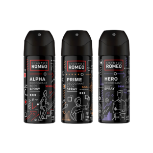 Shantos Romeo Deo Body Spray FRESH AROMATIC, FRESH CITRUS, WOODY FRESH