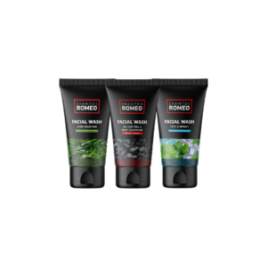 Shantos Romeo Facial Wash 110ml - ACNE SOLUTION, COOL & BRIGHT, OIL CONTROL & DEEP CLEANSING